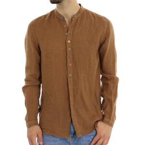 COREANA IN LINO MARRONE